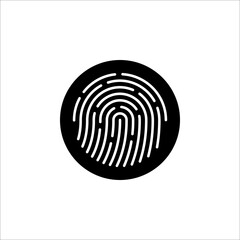 Vector high quality fingerprint line icon isolated on white background. Security access concept, Touch ID icon.