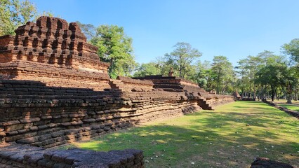 Fototapeta premium Historical Park, Kamphaeng Phet, Thailand January 05, 2023
