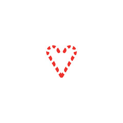 Heart icon. Simple style gift shop big sale poster background symbol. Heart brand logo design element. Heart t-shirt printing. Vector for sticker.