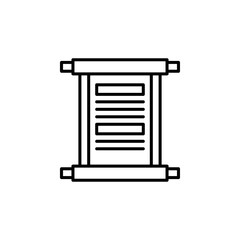 chinese scroll vector for website symbol icon presentation