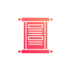 chinese scroll vector for website symbol icon presentation