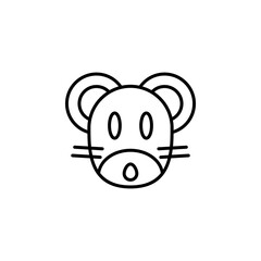 rat zodiac vector for website symbol icon presentation