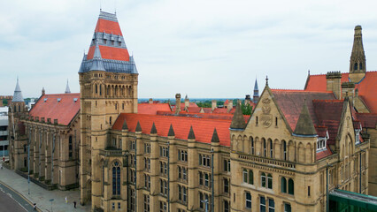 Manchester Museum - aerial view - drone photography