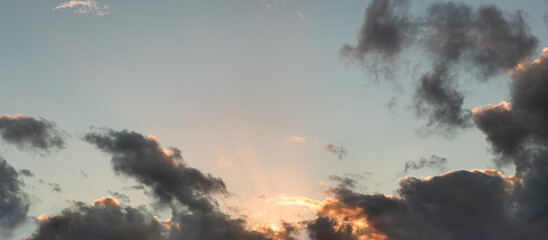 sunset, golden hour, sky background