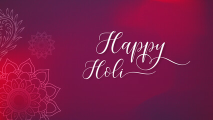 happy holi grettings card template design with colorful background