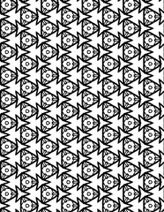 Black and white abstract geometric pattern