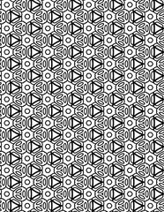 Black and white abstract geometric pattern