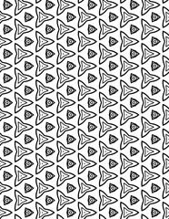 Black and white abstract geometric pattern
