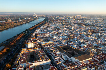 Naklejka premium Aerial View - Seville, Spain