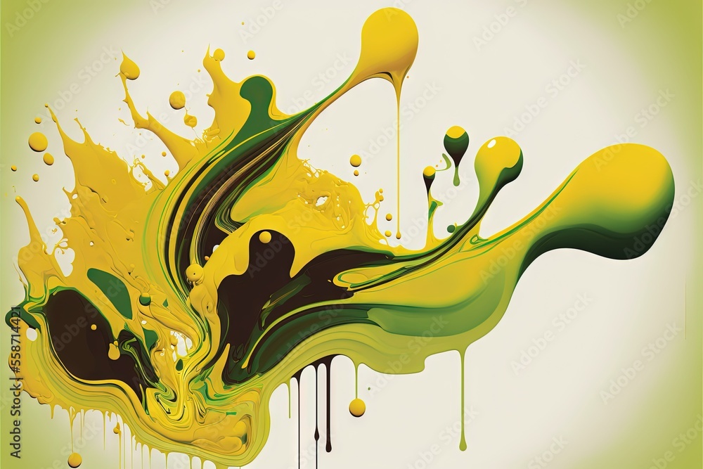 Poster abstract background with splashes generative ai