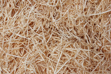 decorative straw fake hay texture background