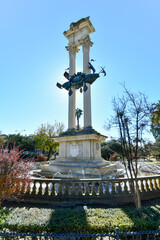 Fototapeta na wymiar Christopher Columbus Monument - Seville, Spain