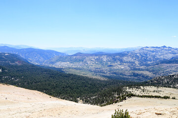 Sierra Nevada from the top of Mammoth mountain in Mammoth Lakes, California