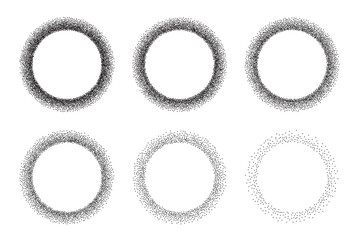 Dot Halftone Round Circle Gradient, Half Tone Texture