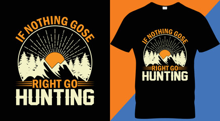 HUNTING VINTAGE T-SHIRT DESIGN.