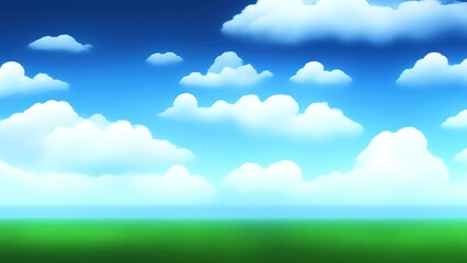 Obraz na płótnie Canvas Panorama - Blue sky and white clouds.