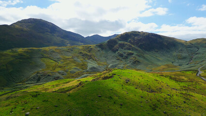 Lake District National Park - aerial view - drone photography