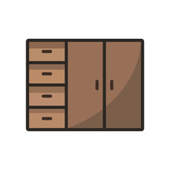 cabinet icon design vector template