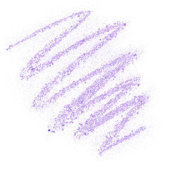 Purple glitter hand-drawn curly line