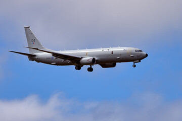 Posiedon ZP804, coming in to land at RAF Lossiemouth, Moray - obrazy, fototapety, plakaty
