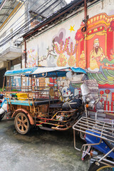 Fototapeta na wymiar The Talat Noi, Bangkok’s Chinatown area in Bangkok, Thailand