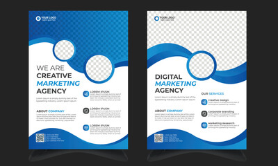 corporate business flyer template, Vector eco flyer, poster, brochure, magazine cover template