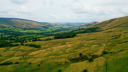 Hope Valley at Peak District National Park - drone photography