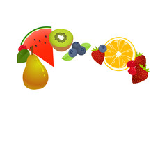 Collection of Healthy Fruits Illustration 3