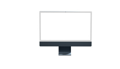 Computer screen mockup. PC monitor template. - obrazy, fototapety, plakaty