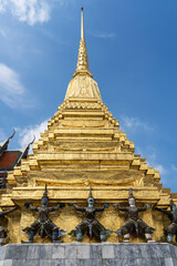 Naklejka premium The Statues of demon guardians at the Grand Palace in Bangkok, Thailand