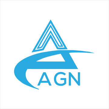AGN letter logo. AGN blue image on white background. AGN Monogram logo design for entrepreneur and business. AGN best icon.
