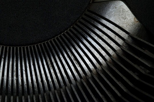 fotografia abstrata de m&aacute;quina de escrever