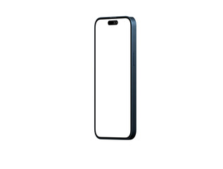 Modern glass smartphone hanging over the table