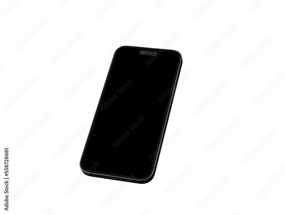 Poster Mock up of smartphone - 3d rendering