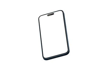 smartphone  With Blank Screen in 3d