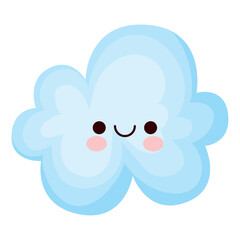 Fototapeta premium kawaii cloud illustration