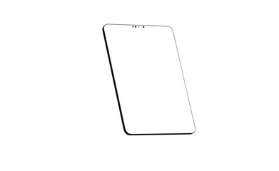 Tablet 3d computer with blank screen