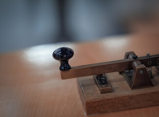 telegraph key of the telegraph machine