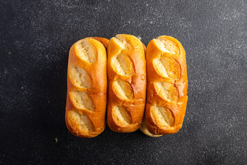 french milk buns fresh bakery fresh healthy meal food snack on the table copy space food background rustic top view