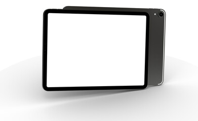 Tablet 3d computer with blank screen