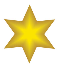 Obraz premium golden star decoration icon