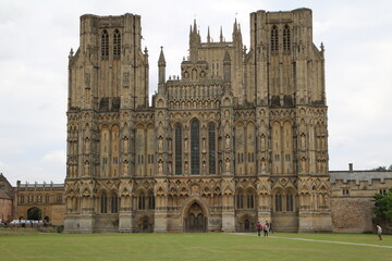 Obraz premium Cathedral Church of St Andrew in Wells, England Great Britain