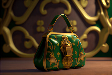 Beautiful premium leather hand bag | Gift for the Valentine's day | Ai Generative | Royal leather hand bag for women | Hyper Realistic | Ladies Hand Bag | Ladies Purse | Luxury fashion Bags