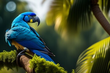 blue and yellow macaw