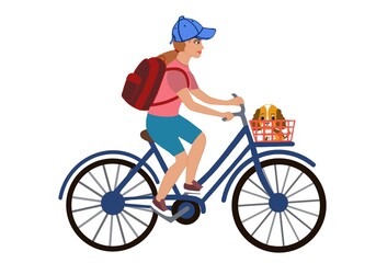 person riding a bike