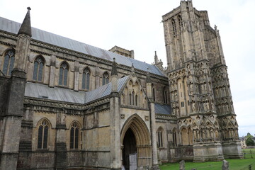 Fototapeta premium The Cathedral Church of St Andrew in Wells, England Great Britain