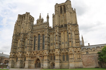 The Cathedral Church of St Andrew in Wells, England Great Britain