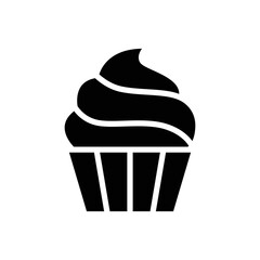 Cup cake icon vector design template