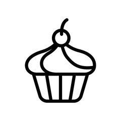 Cup cake icon vector design template
