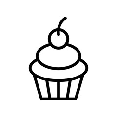 Cup cake icon vector design template